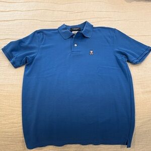 Men's Blue Psycho Bunny Polo Shirt (Size 5 - Medium)